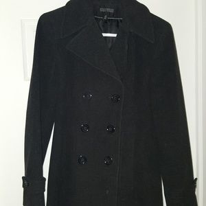 Grey pea coat, size 4